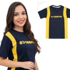 Alternative view of Camite Azul Marinho com Recorte Amarelo